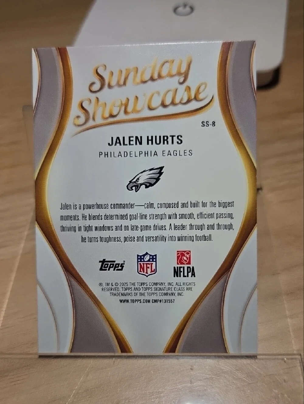 2025 Topps Signature Class Sunday Showcase Jalen Hurts